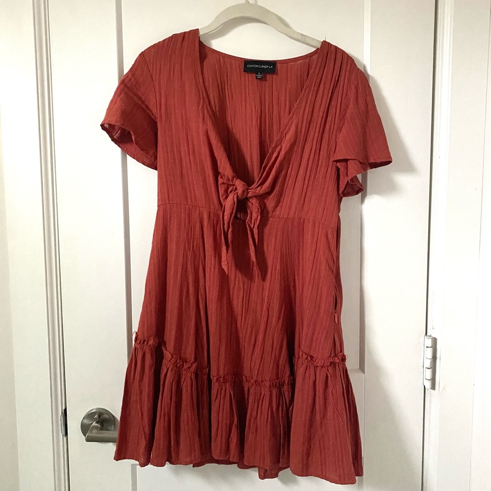 Cotton Candy LA Tie Front Dress